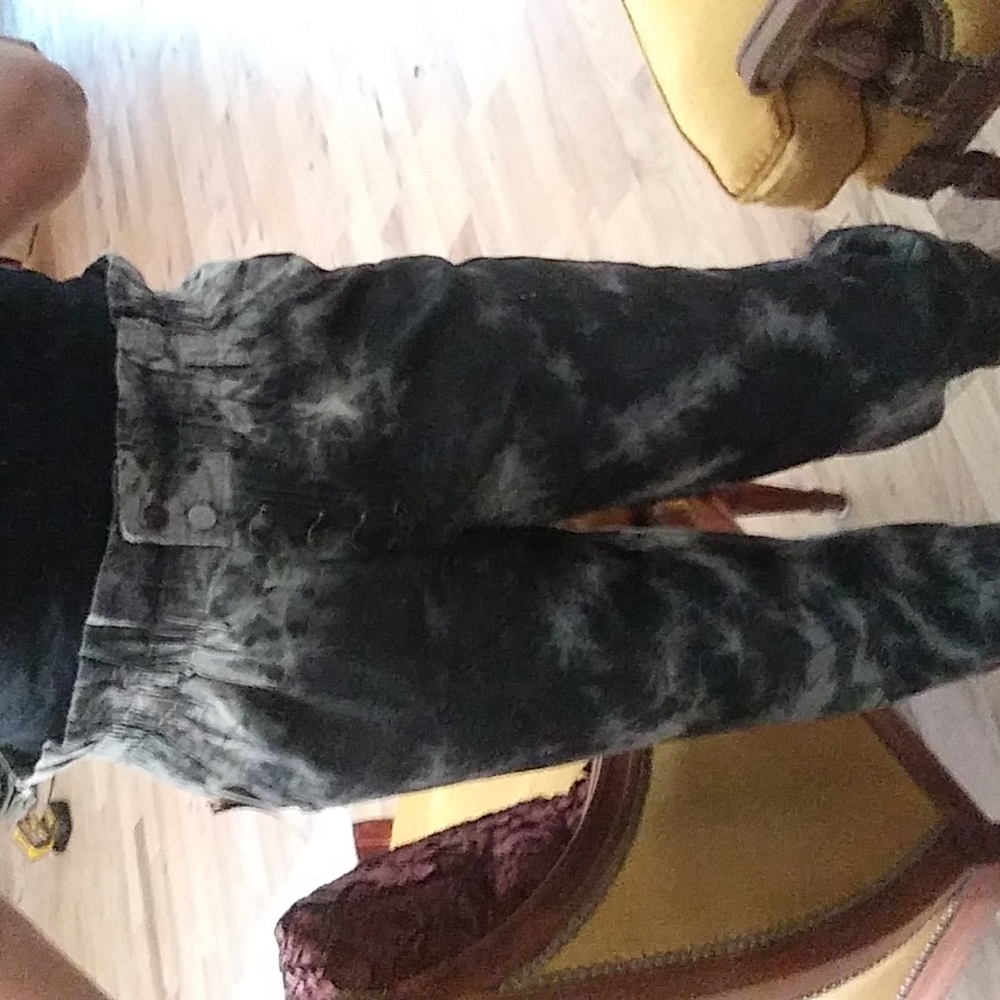 TAXI Paperbag Waist Denim Pants, Sz M, New